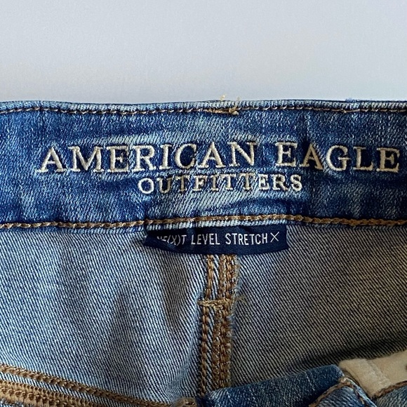 American Eagle High Rise Shortie shorts Lace pockets Cut Off size 4 Shorts EUC - Picture 14 of 16
